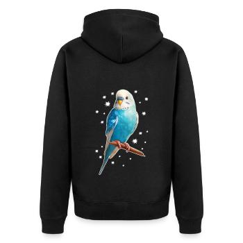Étoiles de perruche - Veste à capuche bio Premium Unisexe - noir - Dos - Nico (187cm)