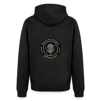 Flower Plants in My Garden - Flowers Design - Unisex Premium Organic Zip Hoodie - black - Back - Nico (187cm)