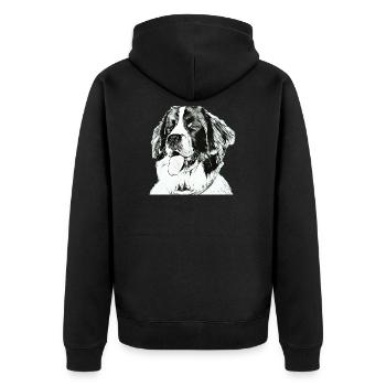 Landseer - Veste à capuche bio Premium Unisexe - noir - Dos - Nico (187cm)