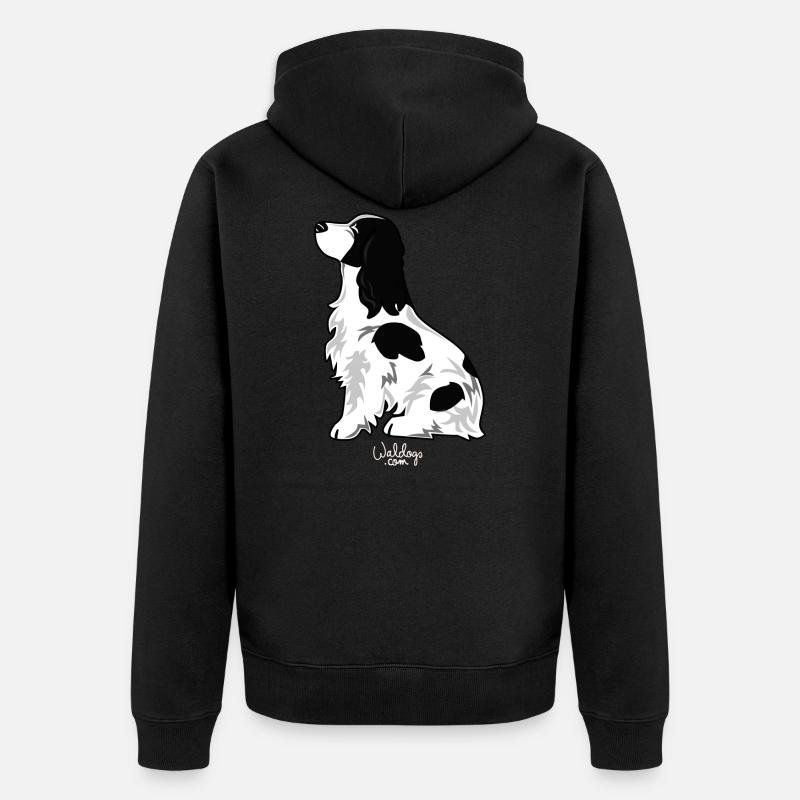 cocker1 - Unisex Premium Bio Zip Hoodie - Schwarz