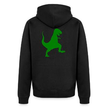 Dinosaures: T REX - Veste à capuche bio Premium Unisexe - noir - Dos - Nico (187cm)
