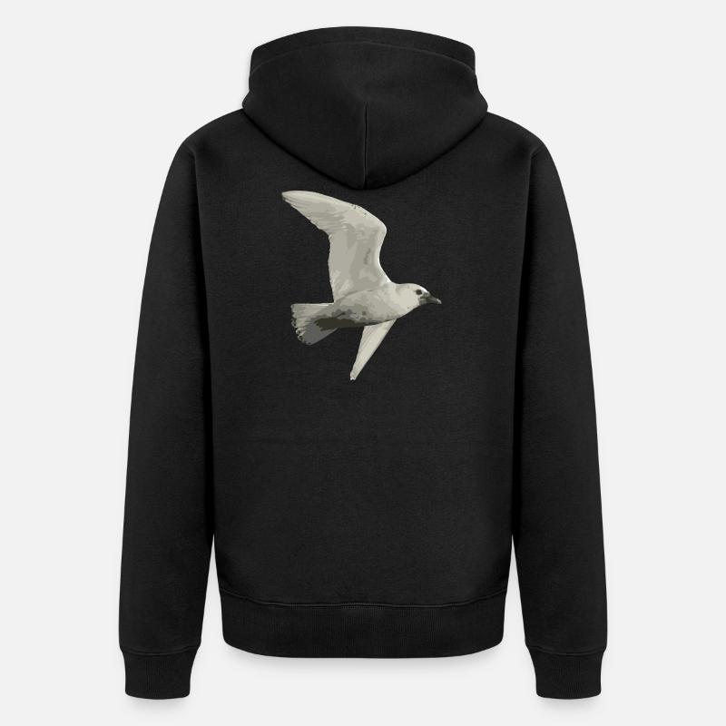Oiseau - Veste à capuche bio Premium Unisexe - noir