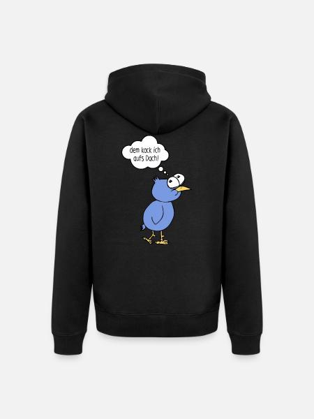 Kackvogel - Unisex Premium Organic Zip Hoodie - black