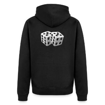 cubes - Veste à capuche bio Premium Unisexe - noir - Dos - Nico (187cm)