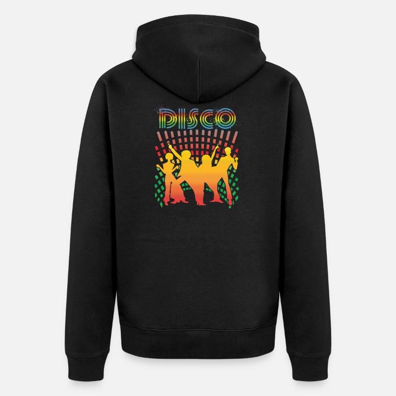 Disco Time - Veste à capuche bio Premium Unisexe - noir