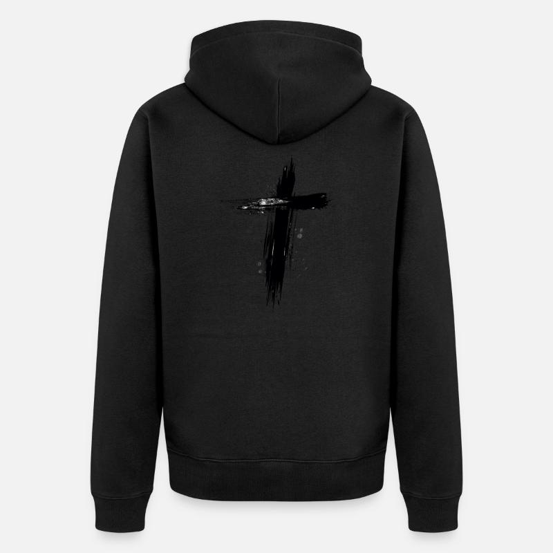cross - Unisex Premium Bio Zip Hoodie - undefined