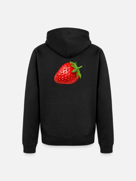 Fraise - Veste à capuche bio Premium Unisexe - noir