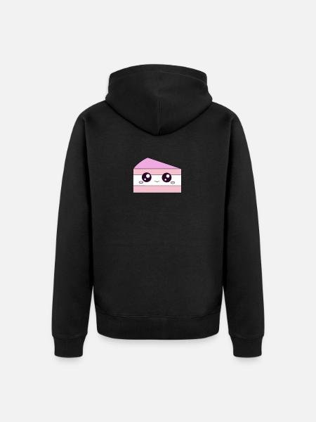 cake - Unisex Premium Organic Zip Hoodie - black