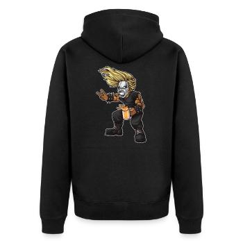 Fan de Heavy Metal | Festival de musique Headbanger - Veste à capuche bio Premium Unisexe - noir - Dos - Nico (187cm)