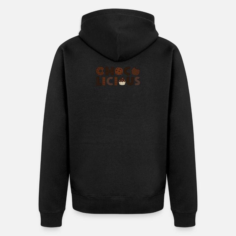 Schokoladen Design - CHOCO LICIOUS - Unisex Premium Bio Zip Hoodie - undefined