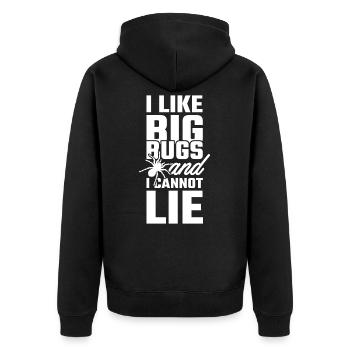I like Big Bugs and I cannot Lie Araignée - Veste à capuche bio Premium Unisexe - noir - Dos - Nico (187cm)