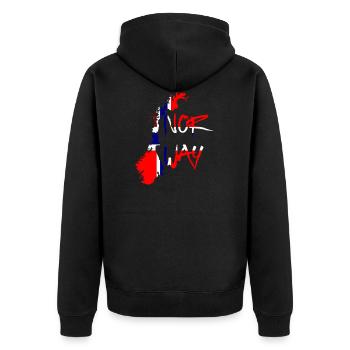 Norvège Norvège - Veste à capuche bio Premium Unisexe - noir - Dos - Nico (187cm)