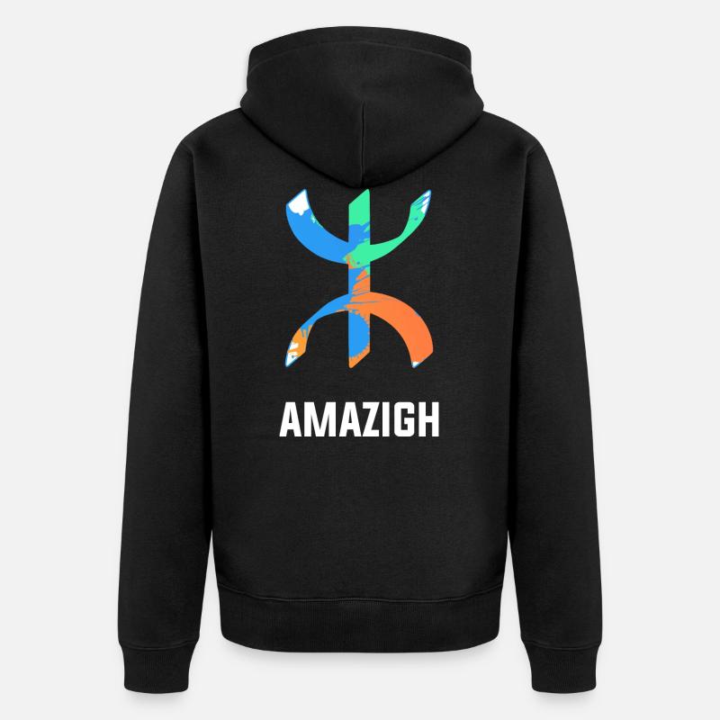 Amazigh - Veste à capuche bio Premium Unisexe - noir