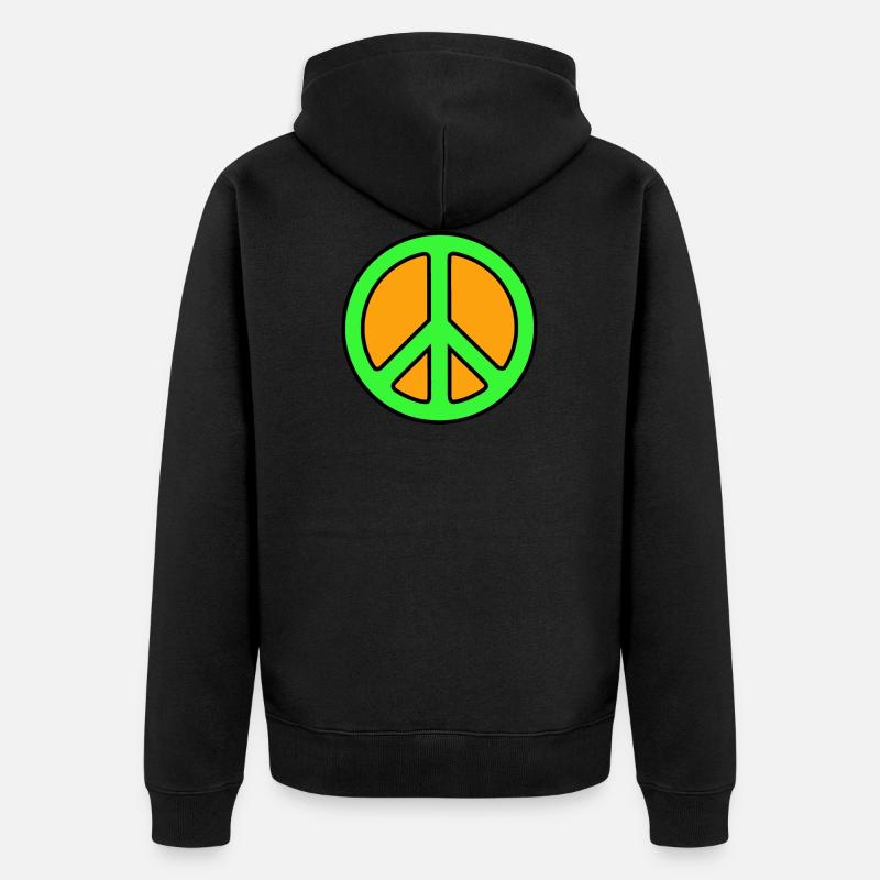 Peace - Veste à capuche bio Premium Unisexe - noir