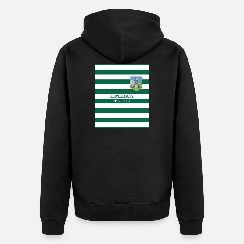 Limerick GAA - Unisex Premium Bio Zip Hoodie - Schwarz