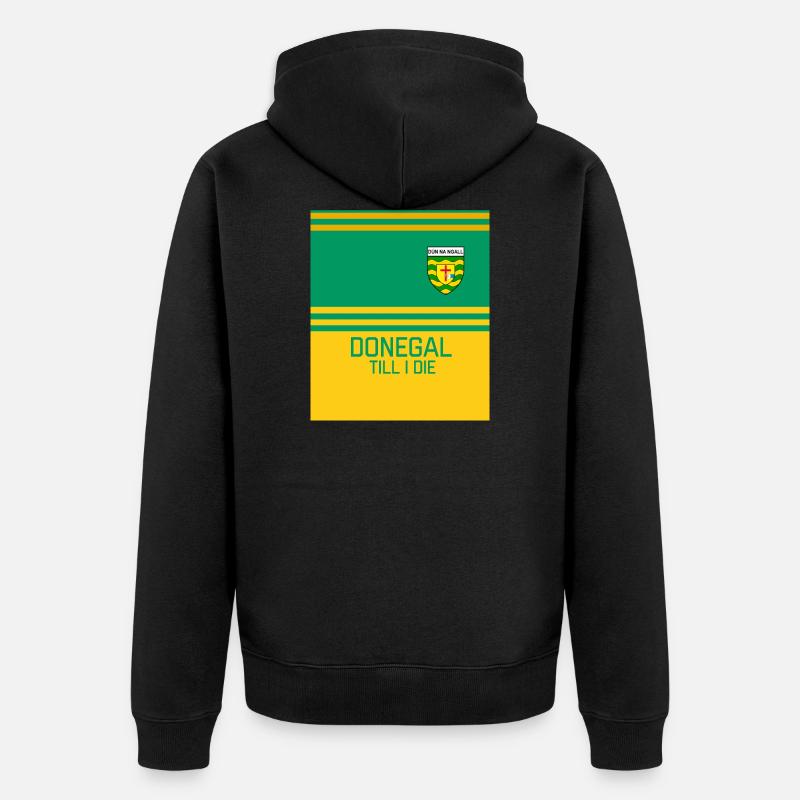 Donegal GAA - Unisex Premium Bio Zip Hoodie - Schwarz