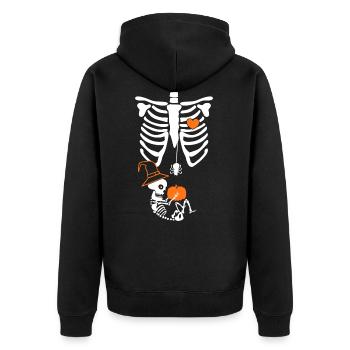 Bébé d’Halloween - Veste à capuche bio Premium Unisexe - noir - Dos - Nico (187cm)