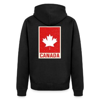 Canada - Veste à capuche bio Premium Unisexe - noir - Dos - Nico (187cm)