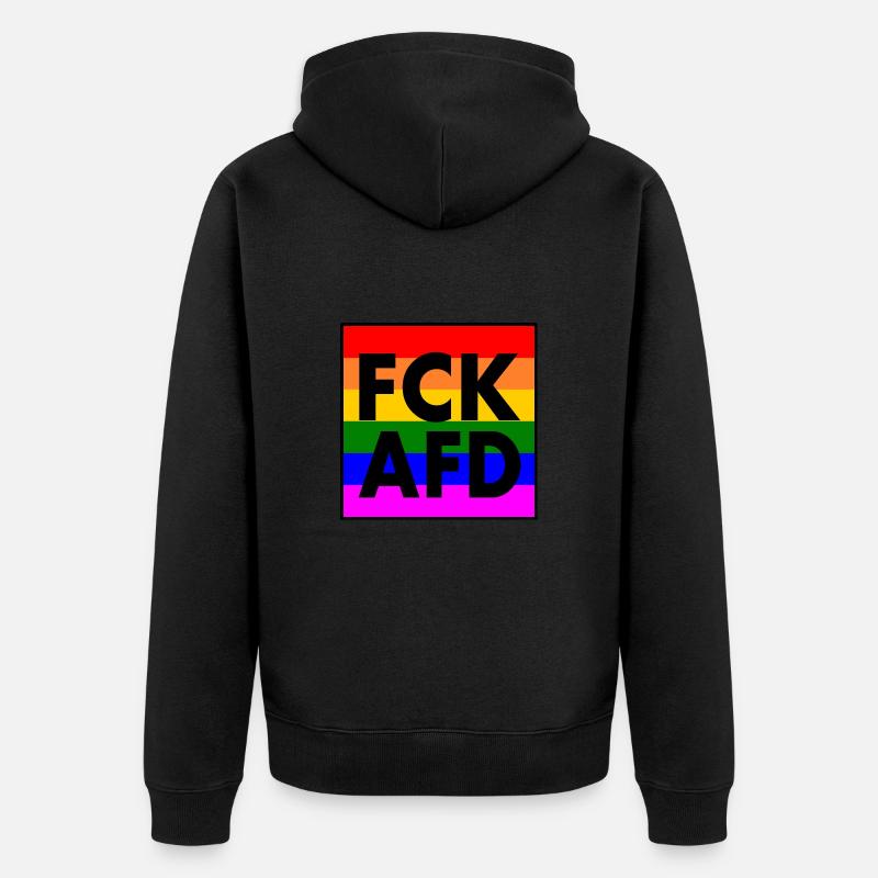 Fck afd - Veste à capuche bio Premium Unisexe - noir