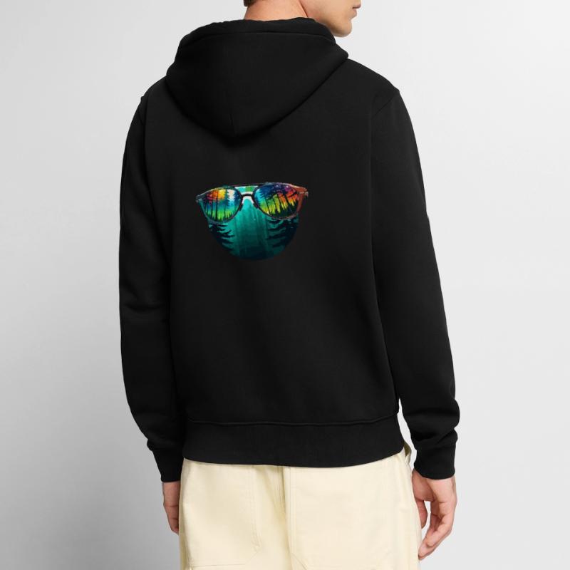 Sunglasses / Reflection / Forest / Reflection Unisex Premium Organic Zip Hoodie