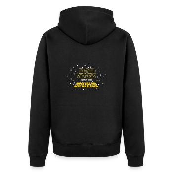 DAS WARS - Cooles Abi '25 Motto Shirt, Abitur 2025 - Veste à capuche bio Premium Unisexe - noir - Dos - Nico (187cm)