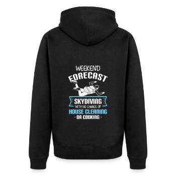 Parapente Parachutisme Sports extrêmes - Veste à capuche bio Premium Unisexe - noir - Dos - Nico (187cm)