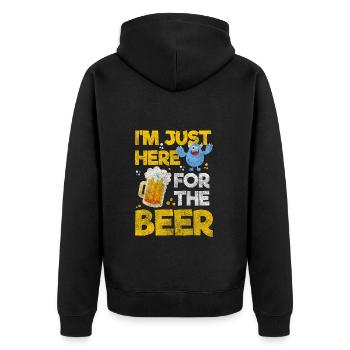 Monster Creature Terrible Disguise - Unisex Premium Organic Zip Hoodie - black - Back - Nico (187cm)
