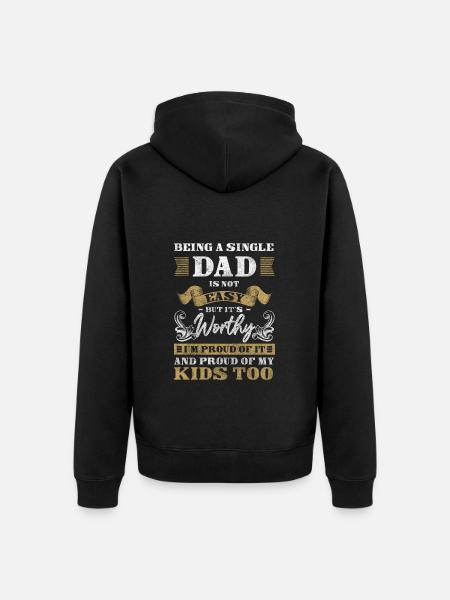 Parents Solo Sarcasm - Unisex Premium Organic Zip Hoodie - black
