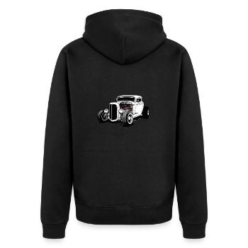 Hot Rod / Voiture / Véhicule / Automobile / Moteur - Veste à capuche bio Premium Unisexe - noir - Dos - Nico (187cm)