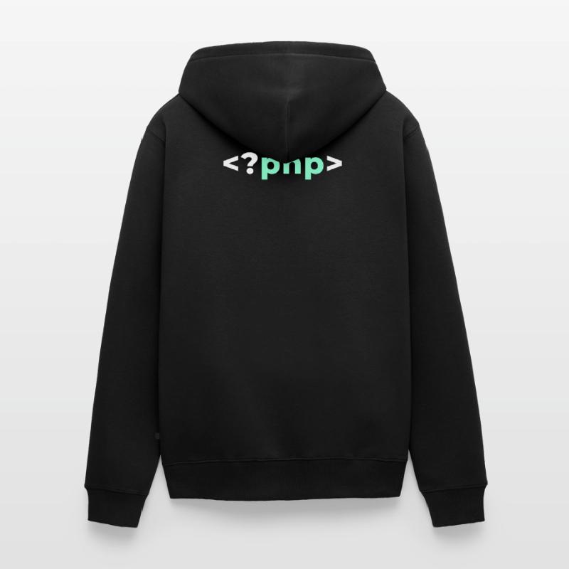 PHP Programmierer Softwareentwickler Shirt Unisex Premium Bio Zip Hoodie