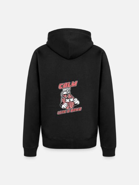 Calme comme une bombe National - Veste à capuche bio Premium Unisexe - noir