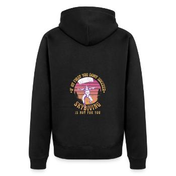 Si cela ne fonctionne pas la première fois - Veste à capuche bio Premium Unisexe - noir - Dos - Nico (187cm)