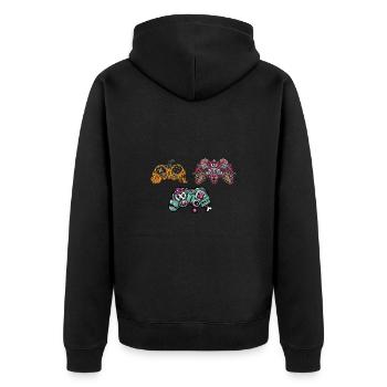 Meine Spielfähigkeiten Sind Gruselig Halloween - Unisex Premium Bio Zip Hoodie - Schwarz - Hinten - Nico (187cm)