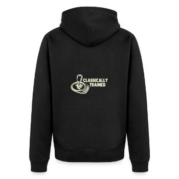 Manual transmission Gearshift Manual transmission - Unisex Premium Organic Zip Hoodie - black - Back - Nico (187cm)