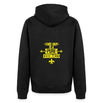 Ce gars est une pure fierté et charisme de Coonass - Veste à capuche bio Premium Unisexe - noir - Dos - Nico (187cm)