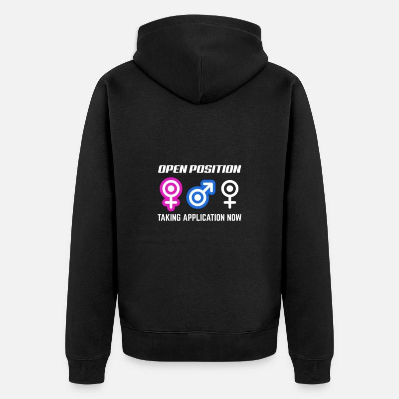 Acceptez les candidatures maintenant - Veste à capuche bio Premium Unisexe - noir