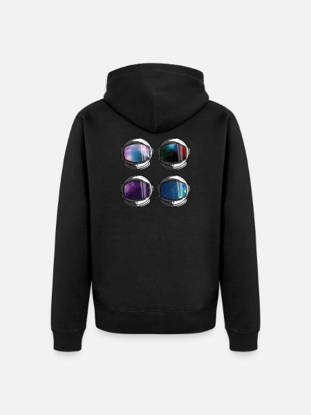 Zum Flug bereit - Unisex Premium Bio Zip Hoodie - Schwarz