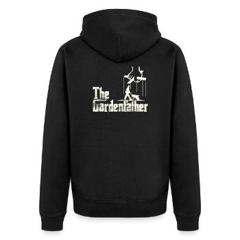 Gardener I Garden Lover I Gardening I The - Unisex Premium Organic Zip Hoodie - black - Back - Nico (187cm)