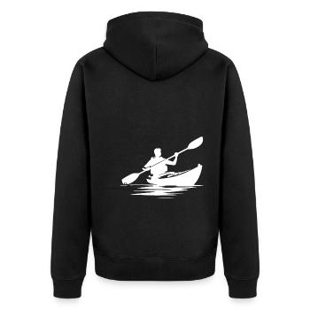 Bateau kayak maniable pour les excursions en kayak - Veste à capuche bio Premium Unisexe - noir - Dos - Nico (187cm)