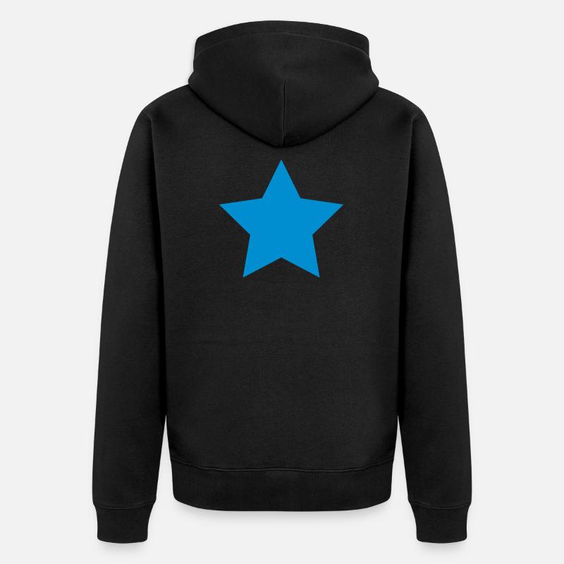 Étoile Bleu - Veste à capuche bio Premium Unisexe - noir