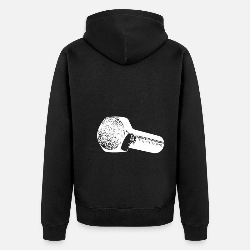 Werkstattschrauber Schrauber Papa Schraube - Unisex Premium Bio Zip Hoodie - Schwarz