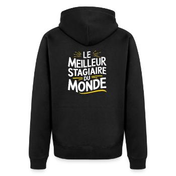 Le meilleur stagiaire du monde - Veste à capuche bio Premium Unisexe - noir - Dos - Nico (187cm)