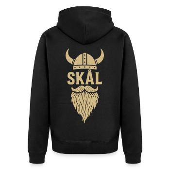 Skål Viking Barthelm - Veste à capuche bio Premium Unisexe - noir - Dos - Nico (187cm)