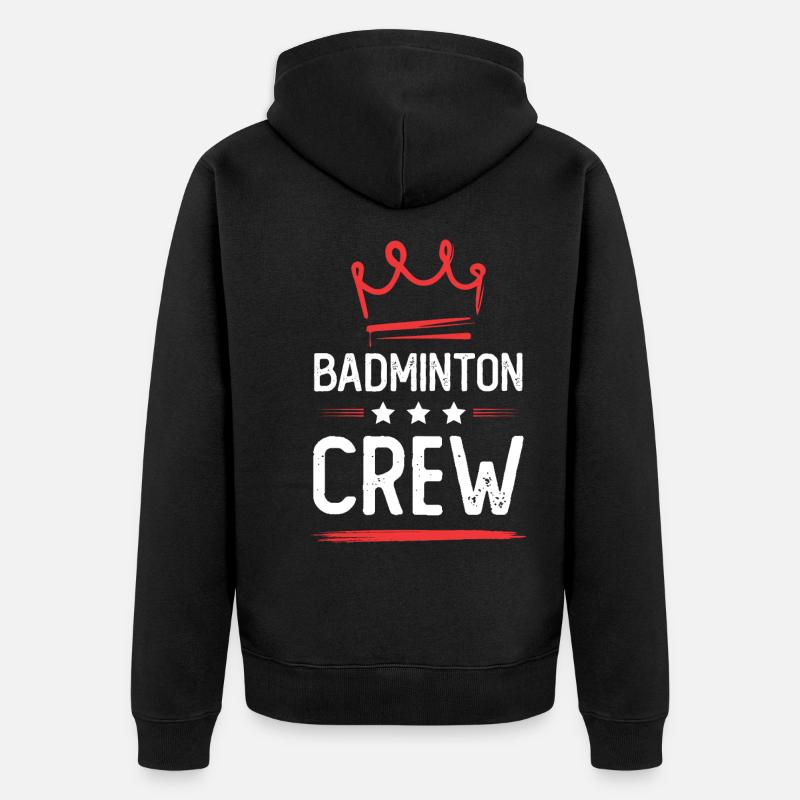 Équipage de badminton - Veste à capuche bio Premium Unisexe - noir
