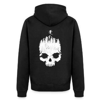 Totenkopf, Ski, Après-ski, Sports d’hiver, Vacances au ski - Veste à capuche bio Premium Unisexe - noir - Dos - Nico (187cm)