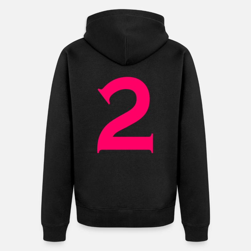 2 - Veste à capuche bio Premium Unisexe - noir