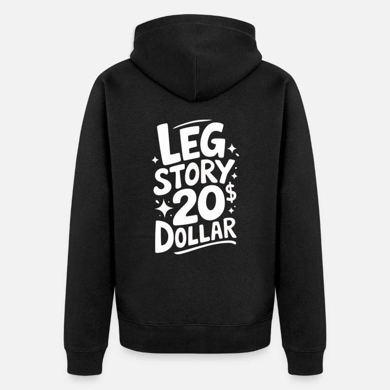 Amputation Behinderung - Unisex Premium Bio Zip Hoodie - Schwarz
