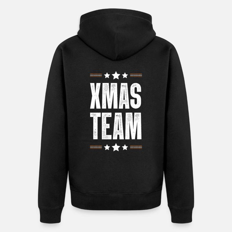 L’équipe de Noël - Veste à capuche bio Premium Unisexe - noir