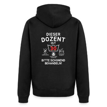 Ce conférencier a 30 ans. - Veste à capuche bio Premium Unisexe - noir - Dos - Nico (187cm)
