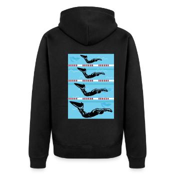 Natation Natation Natation Natation Sports nautiques - Veste à capuche bio Premium Unisexe - noir - Dos - Nico (187cm)